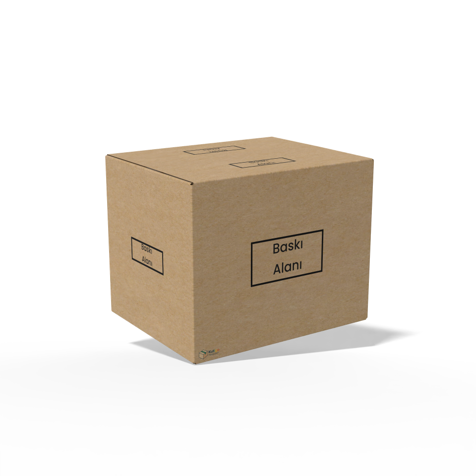 60x40x30 Koli - Kargo Kutusu (Yarım Kapak) Çift Oluklu (25'li Paket)