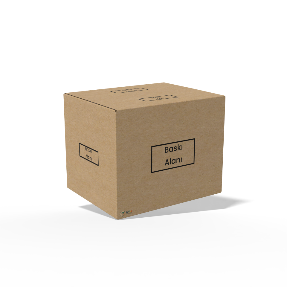 60x40x40 Koli - Kargo Kutusu (Yarım Kapak) Çift Oluklu (25'li Paket)