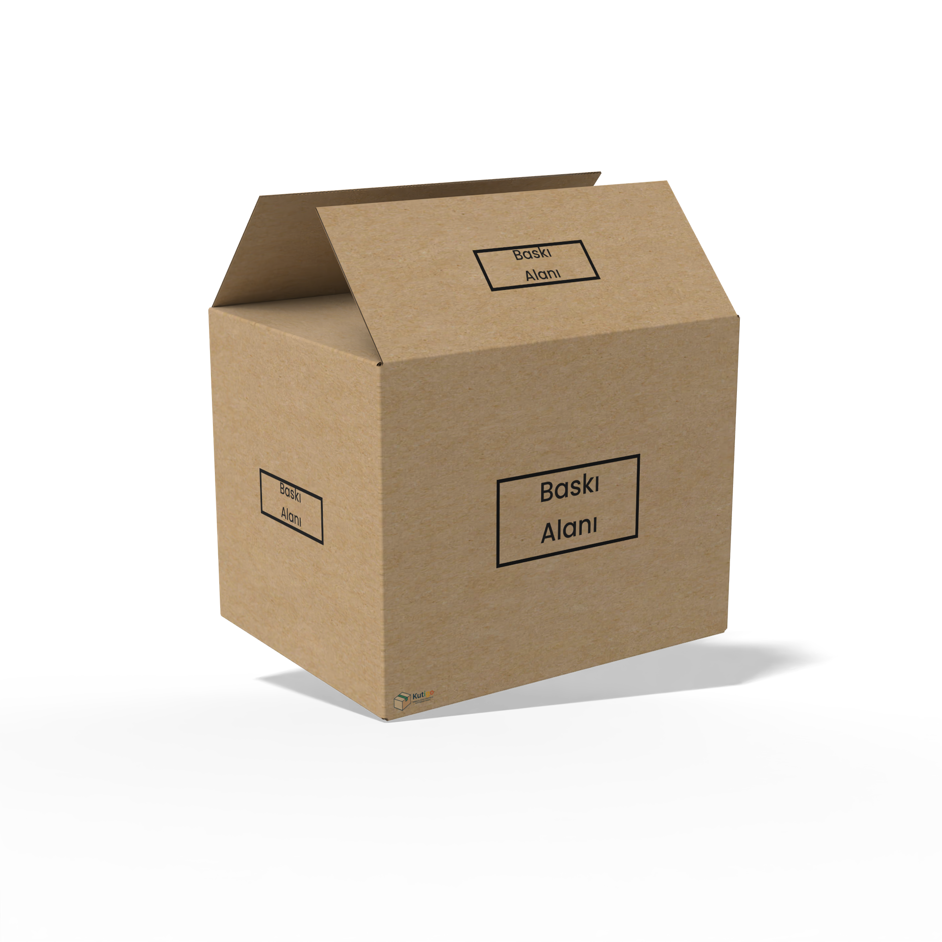 70x50x50 Koli - Kargo Kutusu (Yarım Kapak) Çift Oluklu