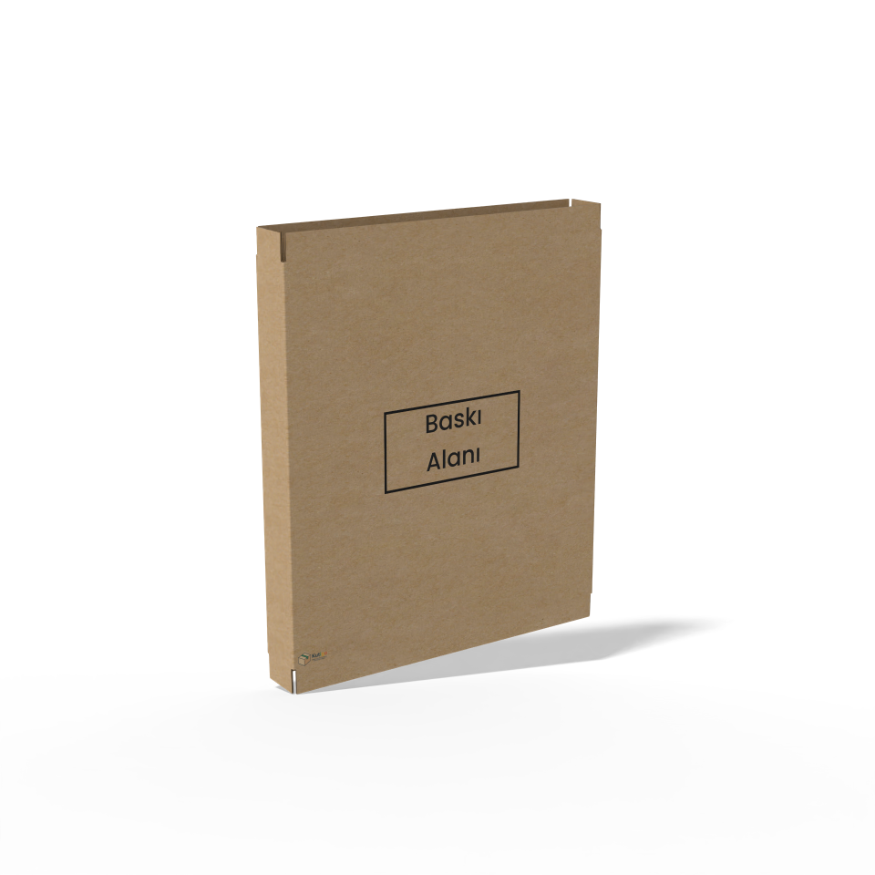 82x10x72  Koli - Tablo Kutusu (Yarım Kapak) Çift Oluklu (25'li Paket) Tam Baskılı